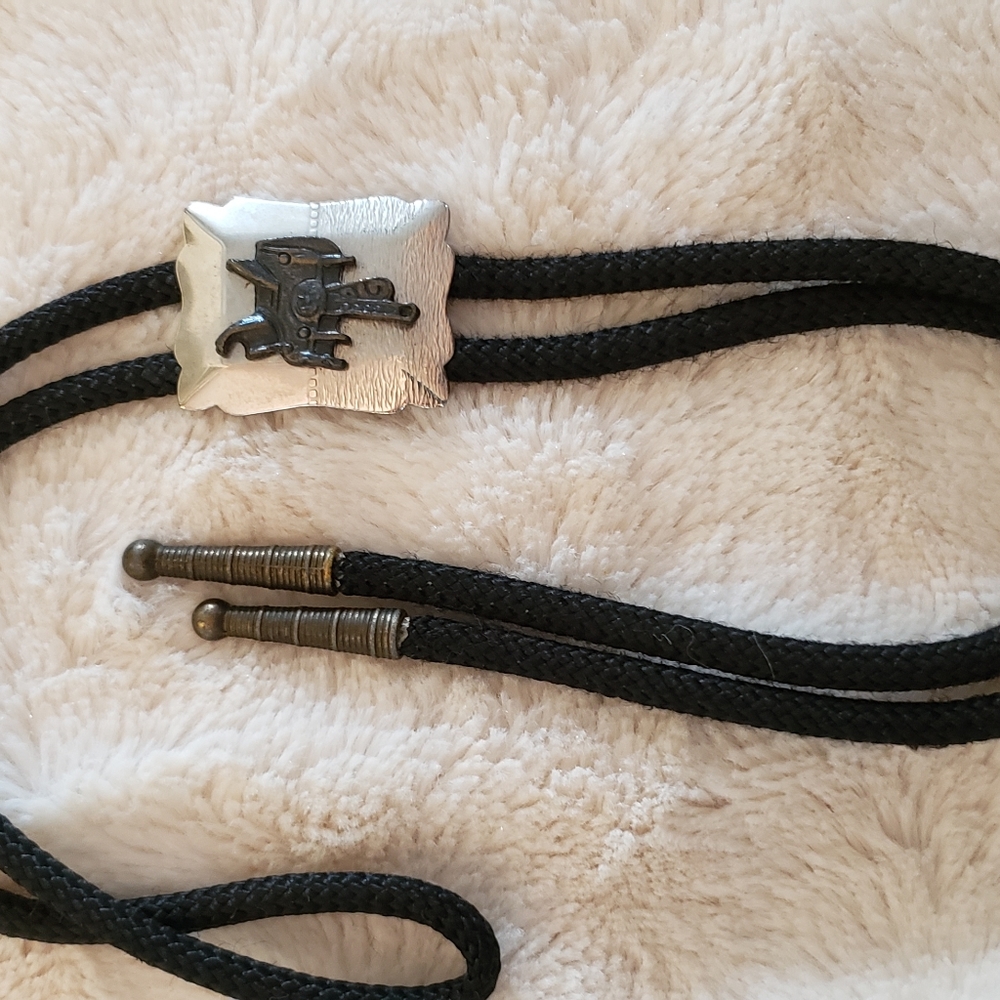 Vintage bolero tie saddle print